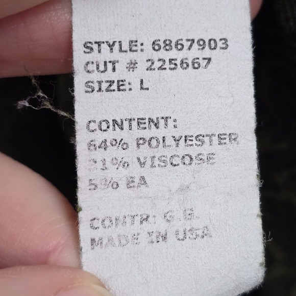 Cut Loose Shirt Women Large Green Floral Long Sleeve Pullover Stretch Goblincore - Picture 6 of 12